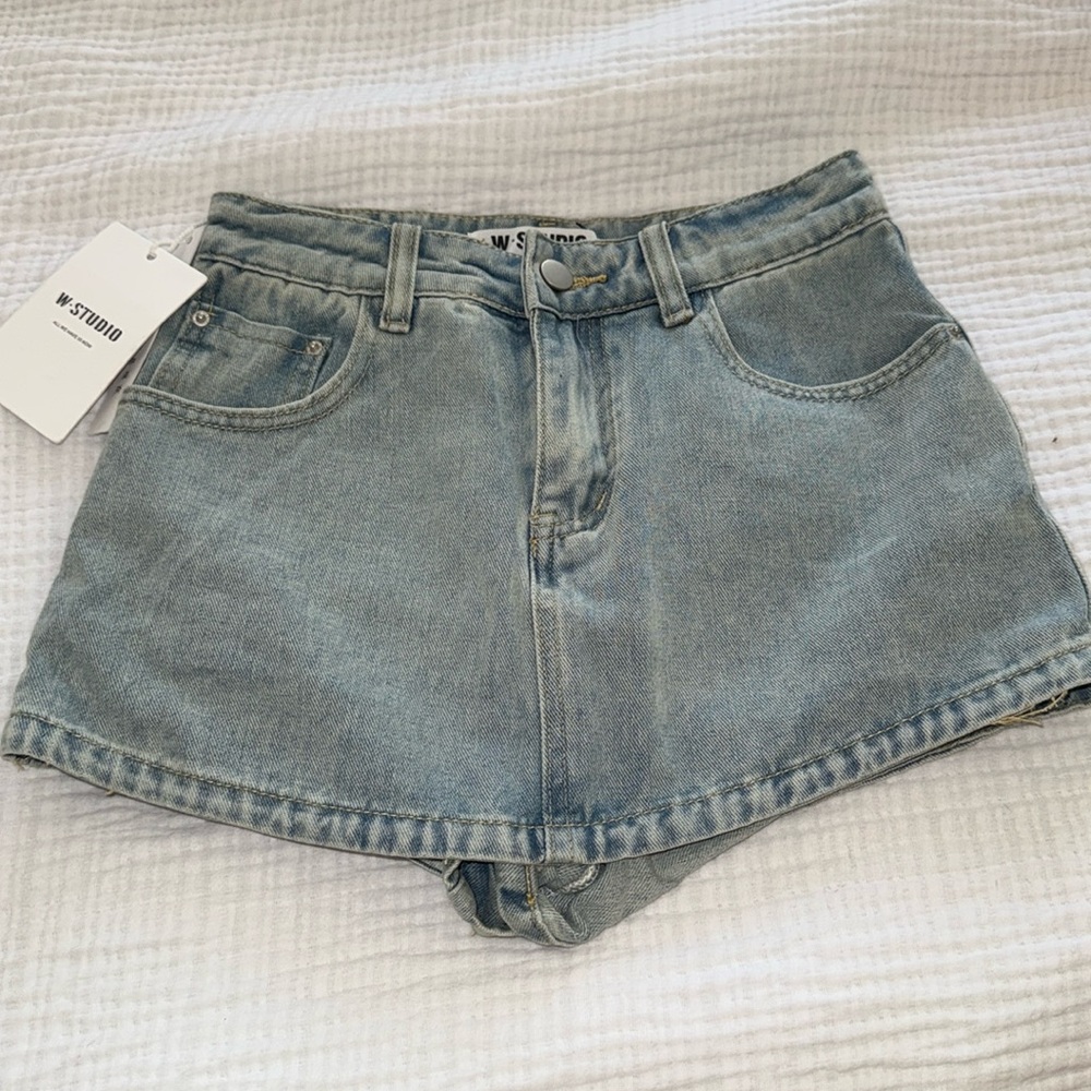 [ Denim Skort ]